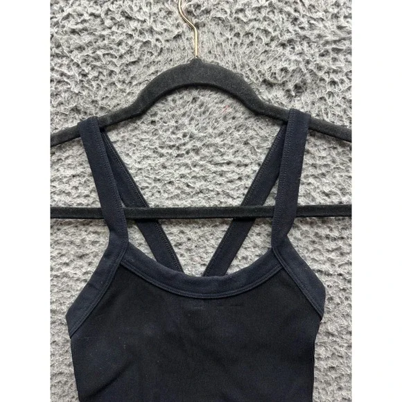 Free People FP Movement All Clear Cami Solid Crop Top Black Womens Size XS/S - Picture 3 of 8